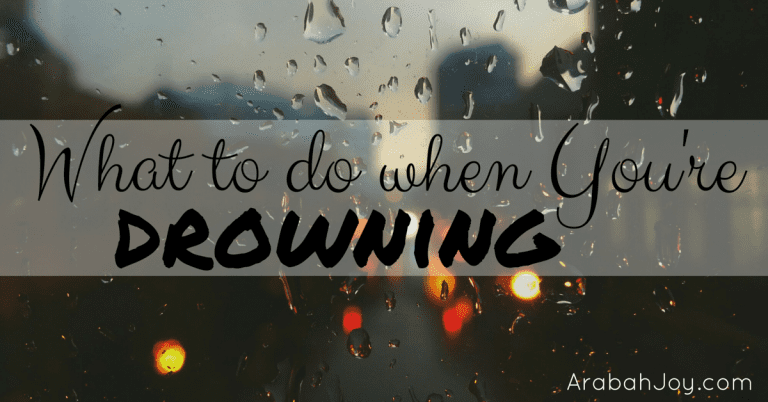 What to do when You’re drowning {Day 5 of The Trust Experience}