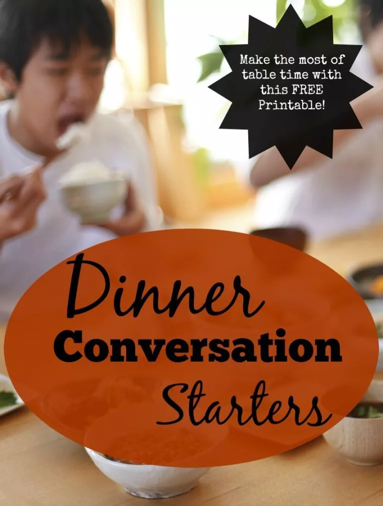 Conversation Starters- Free Printable!