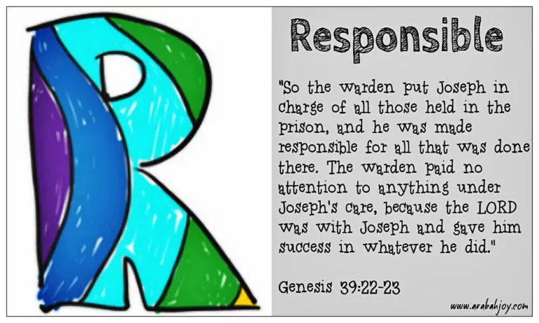 Praying Scripture: R is for Responsible
