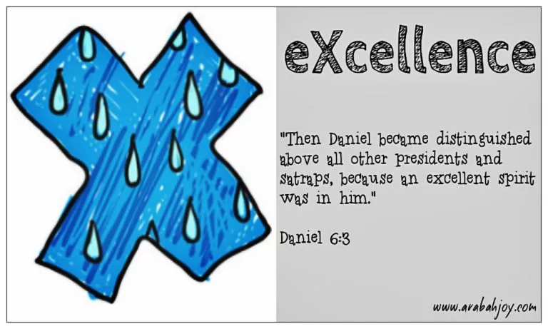 Prayer Card: X is for eXcellent