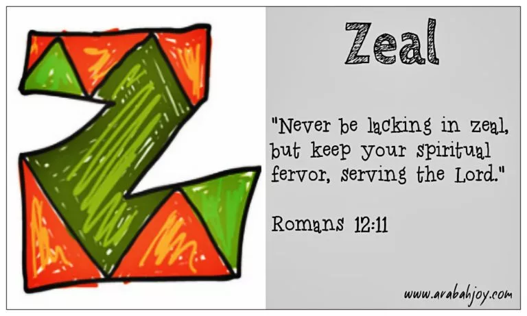 Prayer Card: Z for Zeal
