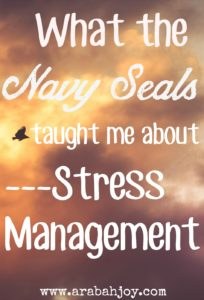 A mom's job is stressful! Here's what I, a simple mom, learned about stress management from the unlikeliest of sources: the Navy Seals!