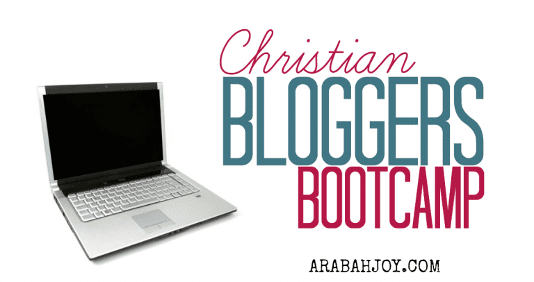 Welcome to Christian Bloggers Bootcamp!