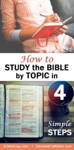 How to Study the Bible by Topic in 4 Simple Steps