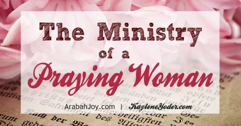 The Ministry of a Praying Woman