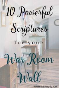 Do you want to deepen your prayer life? These 10 Powerful Scriptures are great for any war room wall- or anywhere else you pray!