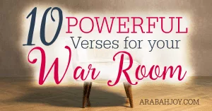 Do you want to deepen your prayer life? These 10 Powerful Scriptures are great for any war room wall- or anywhere else you pray!