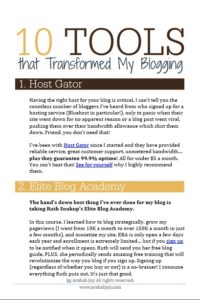 I frequently get asked how I've grown my blog to hundreds of thousands of monthly pageviews and over 25K email subscribers... and here is where I share the exact tools that have helped me get there!