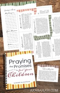 Praying the Promises of God for your kids is easy with this 40 Day Prayer Kit!
