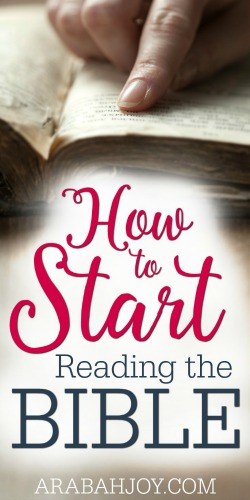 How to Start Reading the Bible