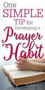 Do you struggle with remembering to pray for others? Here is one simple tip for developing a prayer habit.