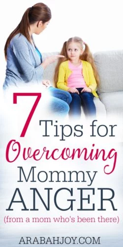 After experiencing guilt over mommy anger, I was determined to overcome this stronghold God