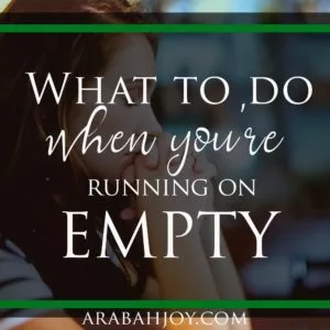 Is Jesus calling you to come aside and rest? Here are 5 ways to be restored when you're running on empty.