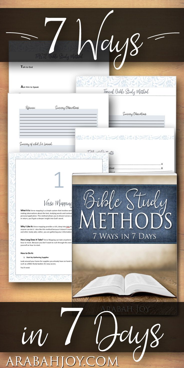 Bible Study Methods: Printables, templates, video instruction for learning how to get more from God's word.