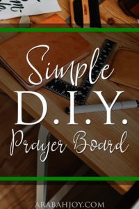 Create your own simple DIY prayer board - a simple resource to help you grow deep roots of faith and stay connected to God throughout the day.