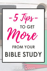 Are ready to go deeper in your Bible study? Do you long for more from your quiet time? Here are 5 tips to get more from your Bible study.