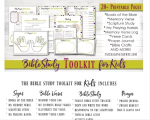 Get your kids hooked on studying God's word with the Family Bible Study Toolkit!