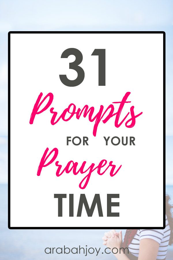 31 Prompts for Your Prayer Time