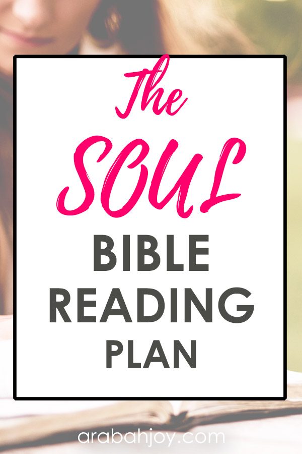 Try the SOUL Bible Reading Plan. Read more about that plan here, then use the free printable bookmarks to help you in your Bible study. 