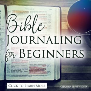 Looking for an easy way to start Bible Journaling? Check out this simple but beautiful way to begin Bible journaling