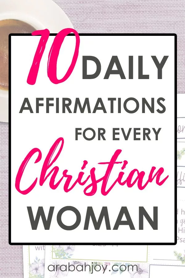  We use biblical affirmations to guard our hearts. Use these daily affirmations for every Christian woman to strengthen your faith. Grab the printable affirmation cards. 