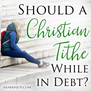 There are many ways to cut back on spending while trying to get out of debt. But should a Christian tithe while in debt? Read about tithing while in debt.