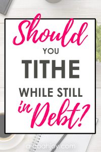What does the Bible say about debt and tithing? How do you tithe when you are in debt? Read these ideas about tithing and debt for the Christian.