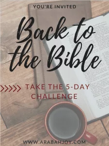 Calling all Bible slackers! Take this 5-day challenge and get back to the Bible! #Biblestudy