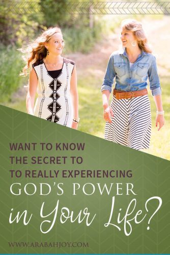 Are you experiencing God's power in your life? Are you looking for a fresh way to experience growth in your walk with God? This resource offers what you need to really experience God's power. #spiritualgrowth #jesus