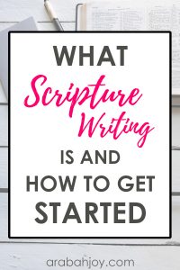 If you're ready to get started with Scripture writing, try this Scripture writing plan. We've got a 30-day Scripture writing challenge for you!