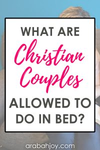 If you want to know what is okay in the bedroom in regards to Christian sex, use this Christian sex guide. It's designed to answer your questions in a very candid way.