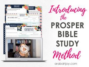 Deep dive into God's word with this favorite Bible study method: PROSPER!