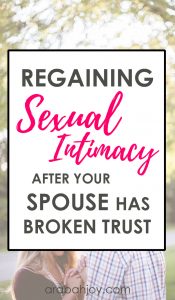 Regaining sexual intimacy after your spouse has broken trust can be challenging, but it's possible! Read these tips on rebuilding sexual intimacy in our series on Christian sex.