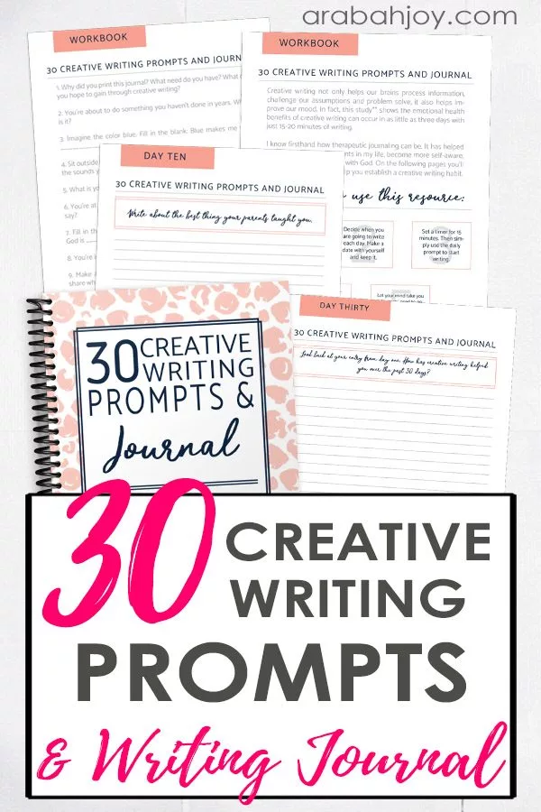 30 Creative Writing Prompts and Writing Journal