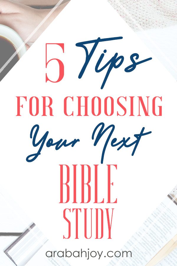 Do you want to know how to decide what to study in your Bible, or where to start studying in the Bible? Use these 5 tips for choosing your next Bible study.