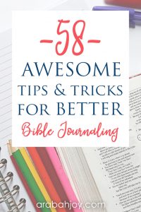 If you're looking for Bible journaling tips for beginners, we've got you covered! We're sharing awesome tips and tricks for better Bible journaling.