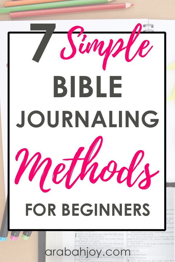 7 Simple Bible Journaling Methods for Beginners