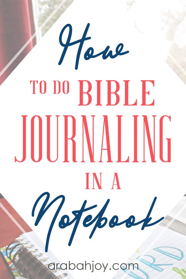 Are you looking for new ways to do your Bible journaling? Grab a Bible study journal and try Bible journaling in a notebook.