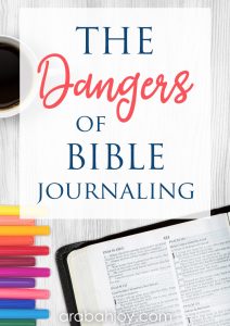If you're concerned with the dangers of journaling in your Bible, read our reasons for not journaling in your Bible. See what we recommend instead.