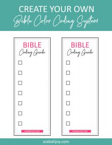 Create your own Bible color coding guide with these templates. Use our Bible color coding tips to create a color coding guide that will work for you. #Biblemarking #faithbuilding #spiritualgrowth