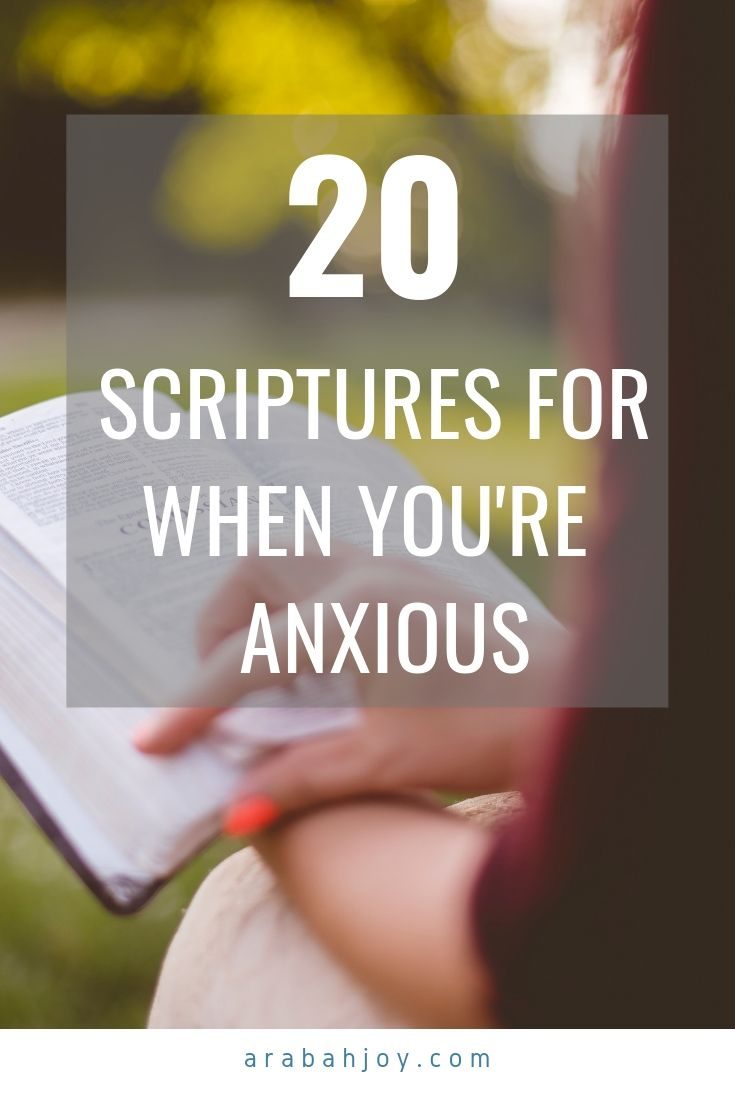 20 Bible Verses for Anxiety