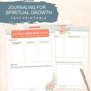 Journaling for Spiritual Growth FREE Printable