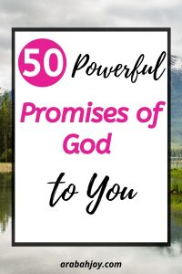 Ever wondered what promises of God you could "claim" as your own? Or wondered how not to take God's promises out of context? Here are 50 promises of God that you can count on