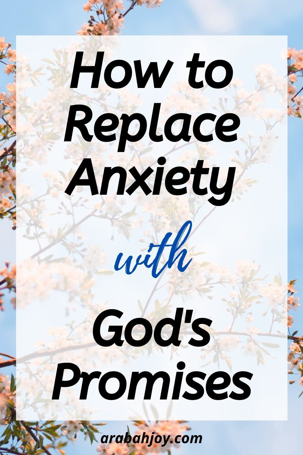 Scripture is great for combating and overcoming anxiety. Here is how to replace anxiety with the promises of God