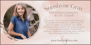 Sunshyne Gray, licensed Christian counselor