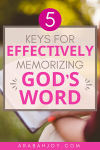How to easily memorize Scripture with these proven tips.